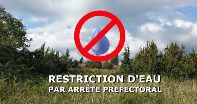 VIGILANCE DANS LES USAGES DE L’EAU PAR ARRÊTÉ PRÉFECTORAL DU 13 AOÛT 2025